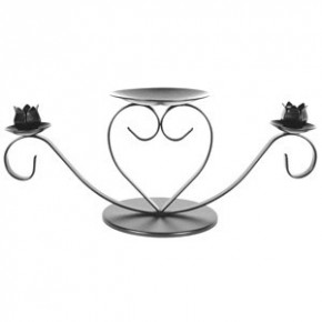 Wedding stand heart silver