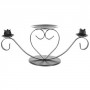 Wedding stand heart silver